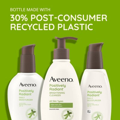 Aveeno Positively Radiant Daily Face Moisturizer SPF 15 4oz Imperfect Box