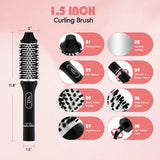 NICEBAY Heated Thermal Brush Electric Curling Brush & Round Brush Styler