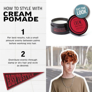 American Crew Men's Light Hold and Low Shine Hair Styling Cream Pomade 3oz