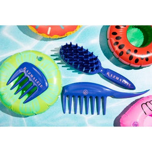 KAZMALEJE KurlsPlus Paddle Hair Comb Blue - New