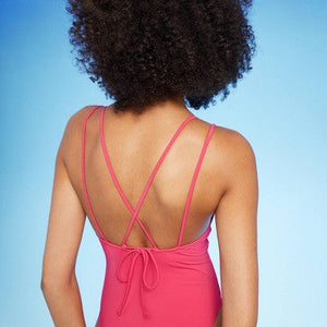 Women's Tunneled Plunge One Piece Swimsuit - Shade & Shore