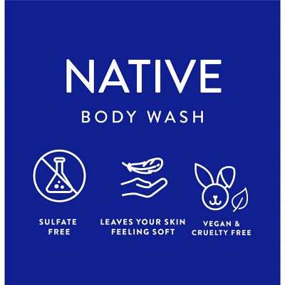 Native Sulfate Free Body Wash Coconut Vanilla 36 fl oz Imperfect Container