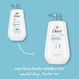 Dove Beauty Antibacterial Body Wash Pump 24hr Lotion-Soft Skin - 30.6 fl oz