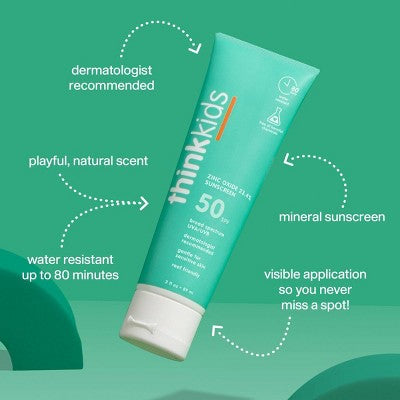 THINKsport Kids Mineral Sunscreen Lotion SPF 50 3 fl oz