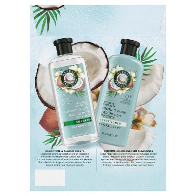 Herbal Essences Classic Hydrate Coconut Water & Jasmine Moisturizing Shampoo and Conditioner Set 27 fl oz