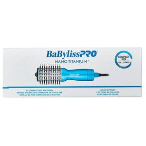 BaBylissPRO Nano Titanium Compact Hot Air Straightening Brush Blue