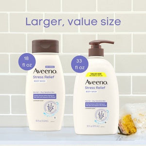 Aveeno Stress Relief Body Wash with Lavender & Chamomile 33oz