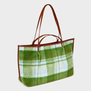 Plaid Craft Tote Handbag - Universal Thread