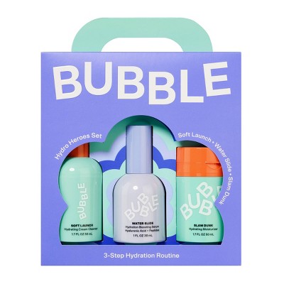Bubble Skincare Hydro Heroes 3-Step Hydration Routine Kit - Missing Box