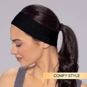 Scunci No Damage Stretch Fabric Headbands Black 5pcs