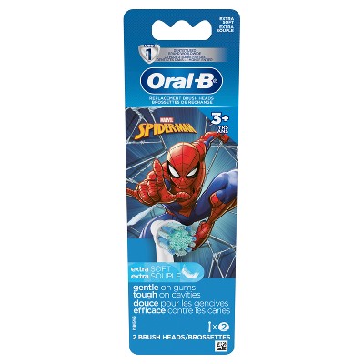 Oral-B Marvel's Spider-Man Kids Extra Soft Replacement Brush Heads 2ct