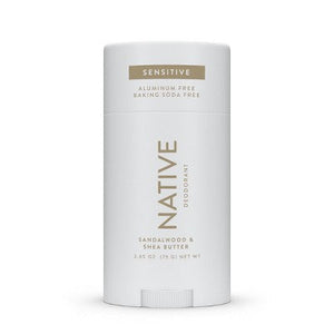 Native Sensitive Solid Deodorant for Men & Women Sandalwood & Shea 2.65oz - New