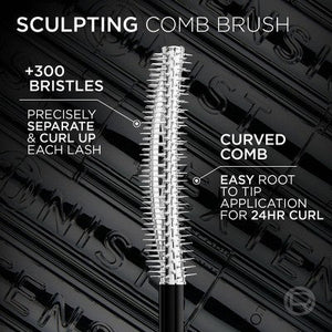 L'Oreal Paris Extensionist Curling & Lengthening Mascara True Brown Washable 996 0.41 fl oz - Imperfect Box