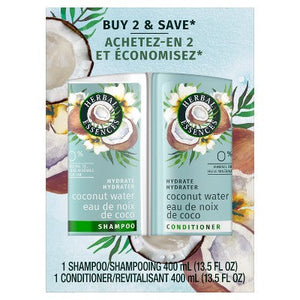 Herbal Essences Classic Hydrate Coconut Water & Jasmine Moisturizing Shampoo and Conditioner Set 27 fl oz
