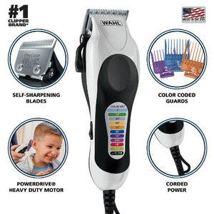 Wahl Color Pro Plus Corded Electric Hair Clipper Set