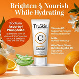 TruSkin Vitamin C Brightening Moisturizer For Face with Vitamin C, Vitamin B5, Vitamin E, Jojoba Oil & Aloe Vera 2 fl oz - New