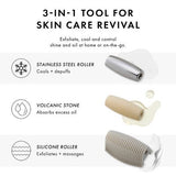 Tweezerman 3-in-1 Skin Revival Roller Kit - New