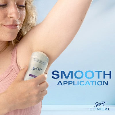Secret Clinical Invisible Solid Antiperspirant & Deodorant Clean Lavender 2.6oz