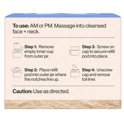 Honest Beauty Hydrogel Cream Refill with Hyaluronic Acid 1.7 fl oz - Imperfect Box