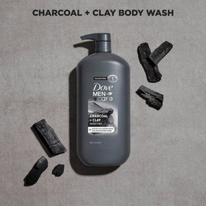 Dove Men+Care Charcoal + Clay Purifying Body & Face Wash 30 fl oz