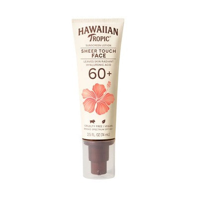 Hawaiian Tropic Sheer Touch Face Lotion Sunscreen SPF 60 2.5 fl oz