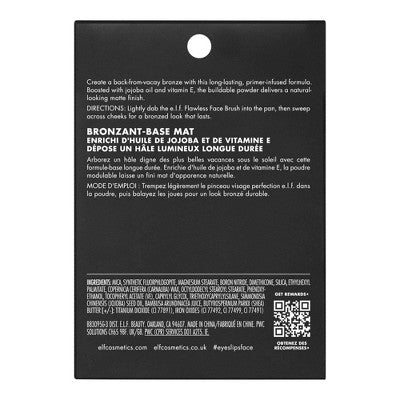 e.l.f. Primer-Infused Matte Bronzer Fresh Tan 0.35oz