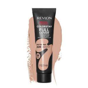 Revlon ColorStay Full Cover Matte Foundation 220 Natural Beige 1 fl oz - New