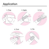 Dashing Diva Glaze Semi-Cured Gel Nail Polish Strips Ballerina Blush 32ct