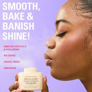 Makeup Revolution Loose Baking Powder Translucent 1.05oz -  New