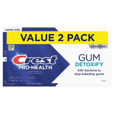 Crest Pro-Health Gum Detoxify Deep Clean Toothpaste 4.8oz 2pk