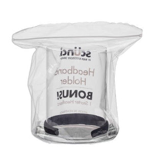 Scünci Headband and Hair Accessories Organizer with Bonus Headband Clear 2pcs - New