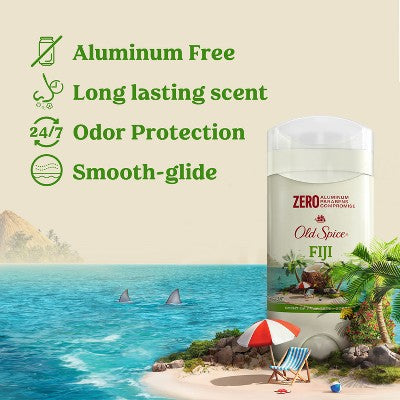 Old Spice Mens Solid Deodorant Fiji with Palm Tree Scent 3oz 2-Pack