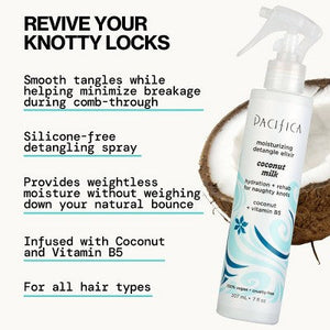 Pacifica Coconut Milk Leave-On Detangling and Repair Spray 7 fl oz