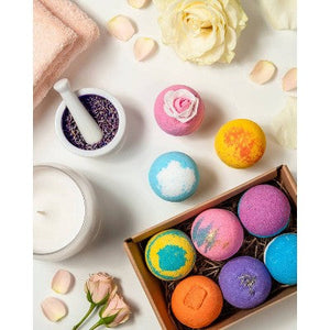 LifeAround2Angels Fruit Scented Bath Bomb Gift Set 6-Pack
