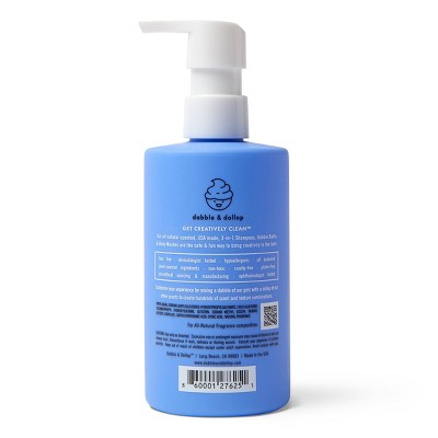 Dabble & Dollop Kids 3-in-1 Blueberry Shampoo, Body Wash & Bubble Bath
