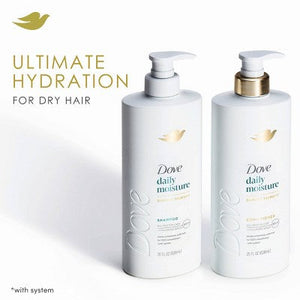 Dove Beauty Daily Moisture Hair Shampoo with Hyaluronic Serum & Bio-Protein Care 28 fl oz