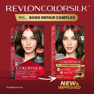 Revlon ColorSilk Permanent Hair Color with Bond Repair Complex 41 Medium Brown 4.4 fl oz