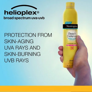 Neutrogena Beach Defense Sunscreen Spray SPF 30 8.5oz - Imperfect Container
