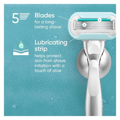 Venus Deluxe Smooth Sensitive Women Razor Blade Refills 4ct