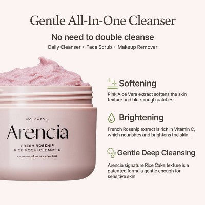Fresh Rosehip Rice Mochi Cleanser 4.23oz