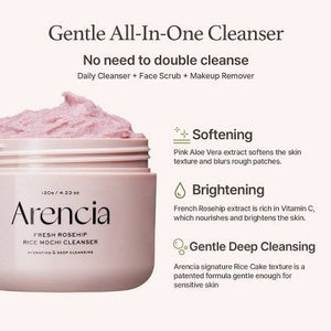 Fresh Rosehip Rice Mochi Cleanser 4.23oz