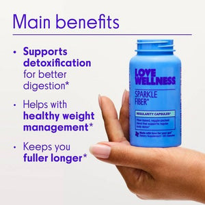 Love Wellness Sparkle Fiber Vegan Dietary Supplements 90ct
