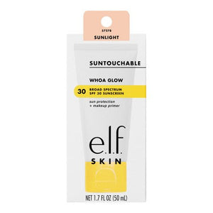 e.l.f. SKIN Suntouchable Whoa Glow Primer Sunlight SPF 30 1.69 fl oz - Imperfect Box