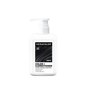 Keracolor Color + Clenditioner Temporary Hair Color Cream Onyx 12 fl oz - Imperfect Container