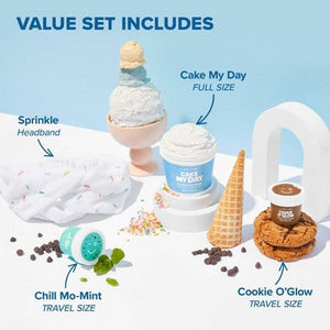 I DEW CARE Wash Off Mask & Headband Set Sundae Scoop 4ct - Imperfect Box