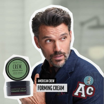American Crew Men's Medium Hold and Medium Shine Forming Gel Cream 3oz