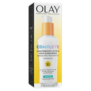 Olay Complete Lotion Moisturizer Sensitive Skin SPF 30 2.5 fl oz - Imperfect Box