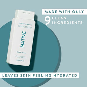 Native Body Wash Cashmere & Rain Sulfate Free 18 fl oz Imperfect Container