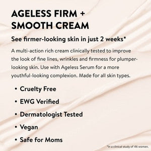 Honest Beauty Ageless Firm and Smooth Cream 1.7 fl oz