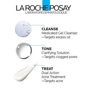 La Roche-Posay Effaclar 3-Step Acne Treatment System Kit